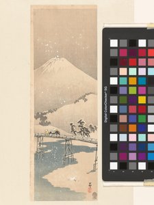Havas táj a Fuji-hegyen alkotó: Ohara Koson
