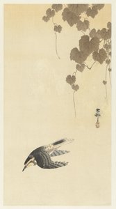 Madár lefelé repül alkotó: Ohara Koson
