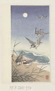 Madarak teliholdkor alkotó: Ohara Koson