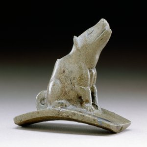 Coyote platformcső, Kr.e. 200-100 Kr.u. (csőkő) alkotó: Ohio Hopewell culture