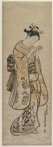 Szépség tükörrel alkotó: Okumura Masanobu