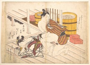 Hálószobai jelenet alkotó: Okumura Masanobu