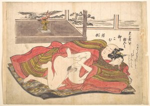Hálószobai jelenet alkotó: Okumura Masanobu