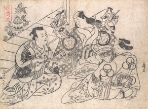 Jelenet egy drámából, 1710-13., 1710-13. alkotó: Okumura Masanobu