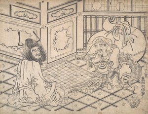 Daikoku terv d Initial Pay tag g csekk, nem igaz? 1730. , szúnyog. 1730. alkotó: Okumura Toshinobu