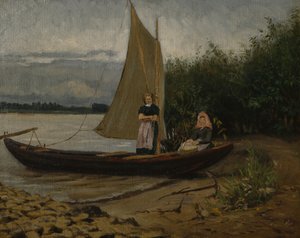 Németországból (olaj, vászon)