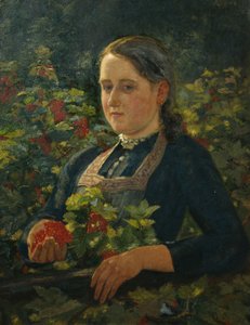 Piros ribizli (olaj, vászon)