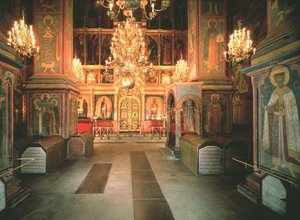 Mihály arkangyal székesegyház belseje a moszkvai Kremlben, 1679-1681 alkotó: Old Russian Architecture