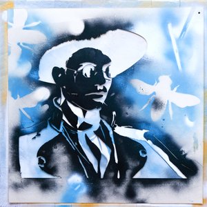 Stencil , 2019 (vegyes technika kartonra és fára)