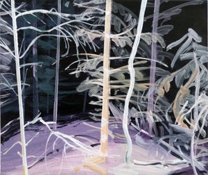 Forêt-noire 3, 2017 (akril, vászon) alkotó: Olivier Morel