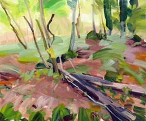 Forêt 24, 2017 (akril, vászon) alkotó: Olivier Morel