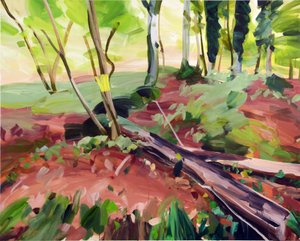 Forêt 25, 2017 (akril, vászon) alkotó: Olivier Morel