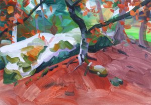 Forêt 31, 2018 (akril, vászon)