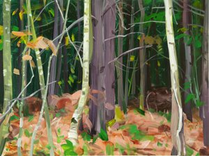 Forêt 7, 2015 (akril, vászon) alkotó: Olivier Morel
