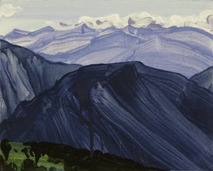 Leukerbad 28, 2014 (akril, vászon) alkotó: Olivier Morel