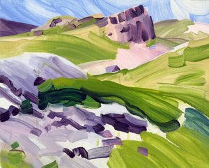 Leukerbad 35, 2017 (akril, vászon) alkotó: Olivier Morel