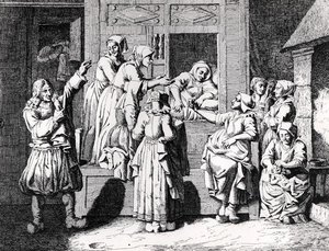Az új anya, a "Galerie des moeurs, usages et costumes des Bretons de l