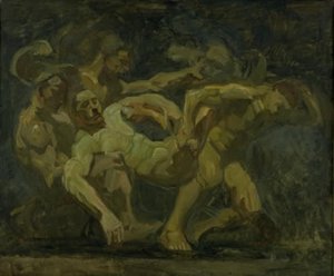 Harc Patroklosz holttestéért alkotó: Oluf Hartmann
