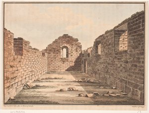 Templomromok Grönlandon. Illusztráció W.A. Grah. Kutatói kirándulás Grönland keleti partvidékére