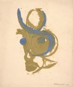 Egy költő portréja, belső kép alkotó: Onchi Kôshirô