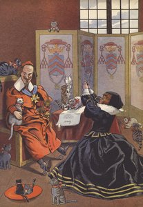 Richelieu bíboros a macskáival