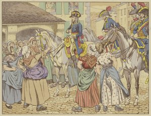 1795-ben Párizsban egy éhínség idején egy halasszony szemrehányást tett Napóleonnak, hogy az emberek kárára hízott. Mosolyogva válaszolt. Nézz rám, és mondd meg, melyikünk a legkövérebb? (szín világít