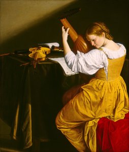 A lantjátékos, 1612-20 körül (olaj, vászon)