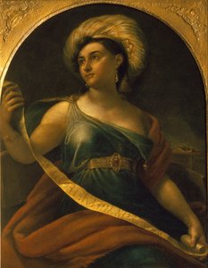 Jekaterina Szemjonova színésznő portréja 1786-1849, mint Delphic Sibyl, 1828 alkotó: Orest Adamovich Kiprensky