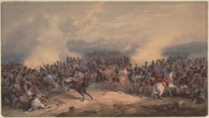 Huszárok és chasseurok a csernaja folyó csatájában 1855. augusztus 16-án