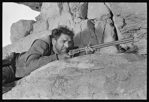 Burt Lancaster a Scalphuntersben, 1968 (f/w fotó) alkotó: Orlando Suero