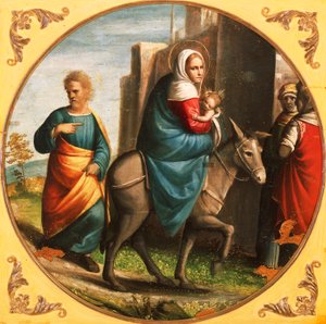 Visszatérés Egyiptomba alkotó: Ortolano (c.1488 c.1525)