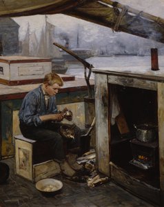 Fiú Førstereisből (olaj, vászon)