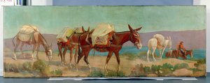 Anheuser-Busch Pack Mules (olaj, vászon)