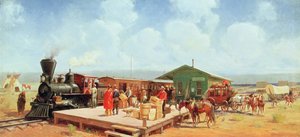 Nyugati pályaudvar, Frontier Days, 1901 körül (olaj, vászon)