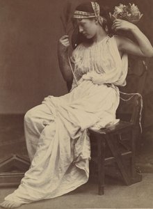 Flora a hiúságról elmélkedik, 1860. alkotó: Oscar Gustav Rejlander
