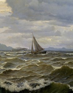 Hajók a tengeren alkotó: Oscar Kleineh