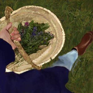 Kosár vadvirággal alkotó: Osheensgallery
