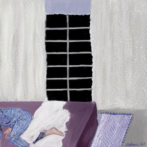 Meghitt alvás az ablaknál alkotó: Osheensgallery