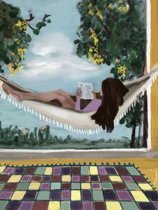 Békés szabadtéri olvasás alkotó: Osheensgallery