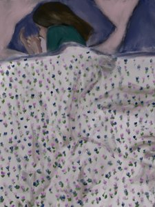 Nő virágágyban alkotó: Osheensgallery