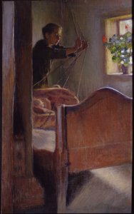 Osip Braz (1872-1936) "A bölcső" festménye, 1894 Állami Művészeti Múzeum, Odessza
