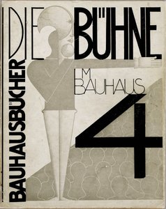 Borítóterv A színpad a Bauhausban A színpad a Bauhausban, 1925.