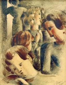 Világos csoport kék szőke alkotó: Oskar Schlemmer