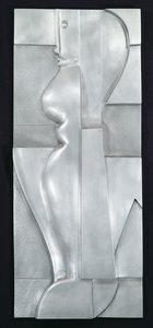 Dombormű H. Absztrakt ábra, 1919 (alumínium) alkotó: Oskar Schlemmer