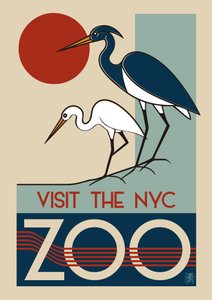 Art Deco stílusú New York-i Állatkert alkotó: Osvaldo Russo