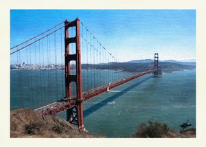Golden Gate-öbölre néző kilátás alkotó: Osvaldo Russo