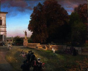 A Villa Borghese parkjában