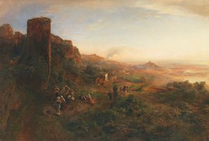 Oswald Achenbach Esti hangulat az Alban-hegységben alkotó: Oswald Achenbach