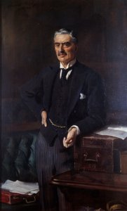 Neville Chamberlain (1869-1940) portréja (olaj, vászon)