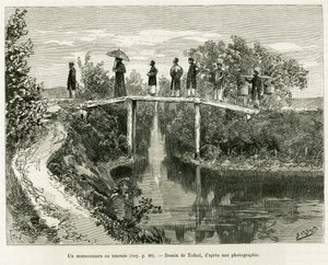 Egy misszionárius viszont. Tofani metszet a Trente mois au Tonkin című történet illusztrálására 1884-ben, Doctor Paul Hocquard, in le tour du monde 1890, Edouard Charton (1807-1890) irányítása alatt, Hachette, Párizs. alkotó: Oswaldo Tofani